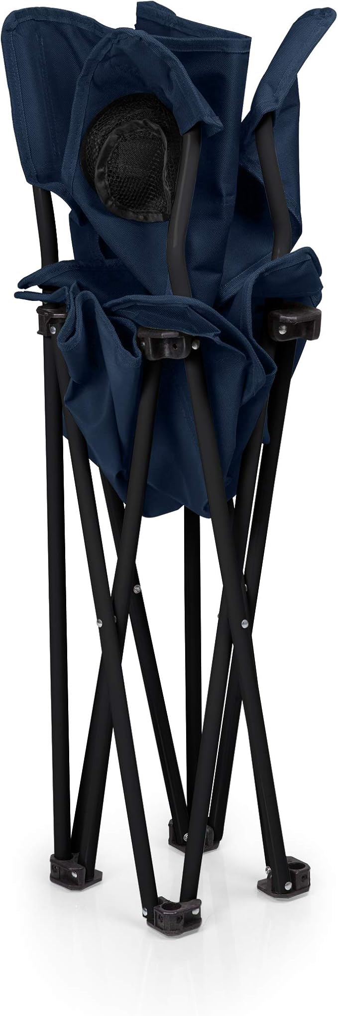 PICNIC TIME Personalized PTZ Camp Chair Custom Outdoor Camping Chair Beach Chair with Carrying Bag (Navy Blue)
