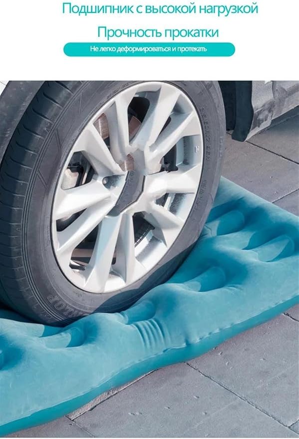 Camping Inflatable Mattress Car Inflatable Mattress Outdoor Inflatable Mattress Thick Flocking PVC Material 170 * 75cm Large Size (Pig)