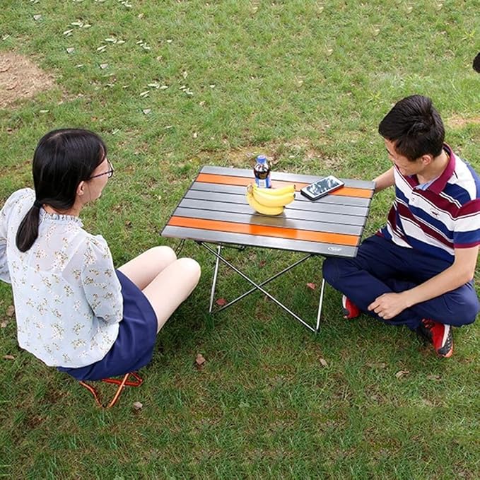 Folding Table Portable Outdoor Folding Tables Slim Lightweight Small Family Table Suitable for FishingPicnicCamping and Trave (Size : Small)