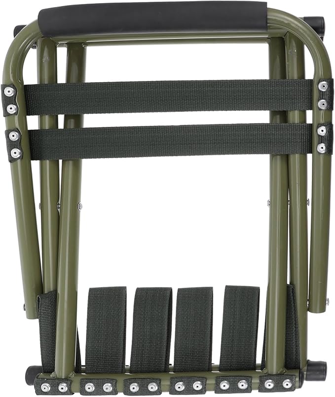 GANAZONO 1pc Outdoor Portable Folding Fishing Chair Lightweight Collapsible Stool for Camping Picnic and Fishing Green Easy to Carry and Non-Slip Design