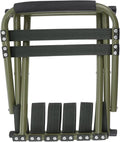 GANAZONO 1pc Outdoor Portable Folding Fishing Chair Lightweight Collapsible Stool for Camping Picnic and Fishing Green Easy to Carry and Non-Slip Design