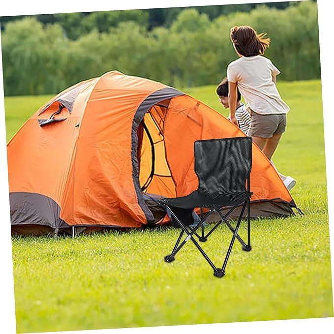 1pc Portable Lightweight Folding Chair for Outdoor Activities Compact Garden and Camping Stool Space-Saving Design for Fishing and Hiking and Comfortable Seating