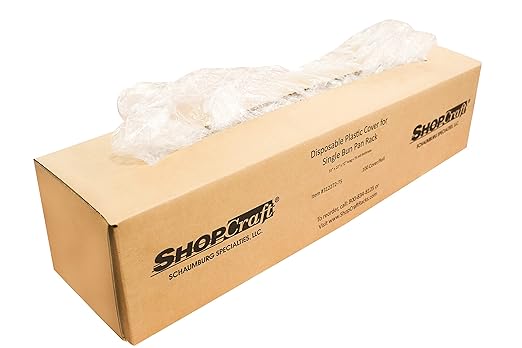 Heavy Duty 0.75MIL Single Disposable Rack Covers for Single Bun Pan Racks. 100 Bags Per Roll Heavy Duty Bun Rack &amp Food Cover 31” X 22” X 77” X 0.75mil for Industrial &amp Commercial Use