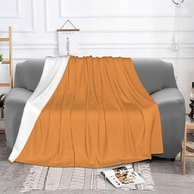Sunset Red Sun Soft Fleece Blanket 60 * 50 inch Soft Sofa Blanket Suitable for Sofa Camping Travel Night Cover Blanket