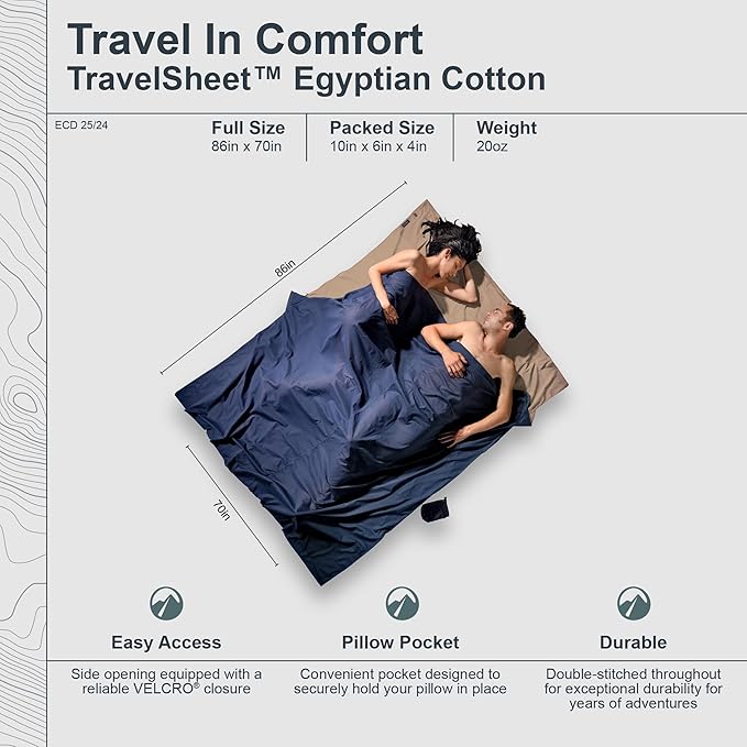 COCOON - Premium - TravelSheet™ Pima Cotton - Double