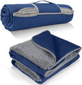Tirrinia Waterproof Outdoor Blanket with Sherpa Lining Windproof Triple Layers Warm Comfy Foldable for Camping Stadium Beach Picnic Grass Concerts Car Dog 51''X 59'' &amp 59''X 80''