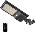 Outdoor Solar Wall LED Street Lights 6500K Solar Outside Dusk to Dawn IP65 Waterproof Lights Solar Powered with Motion Sensor and Remote Control for Wall Porch Barn Patio Garage L-1Pack