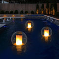 VISOFO Floating Lights Solar Powered Globes for Pool Pond Patio &amp Hot Tub – Outdoor Lanterns Look Like Candles or Torches Fun Decorations &amp Cool Gifts for Adults Pool Toys &amp Must-Have