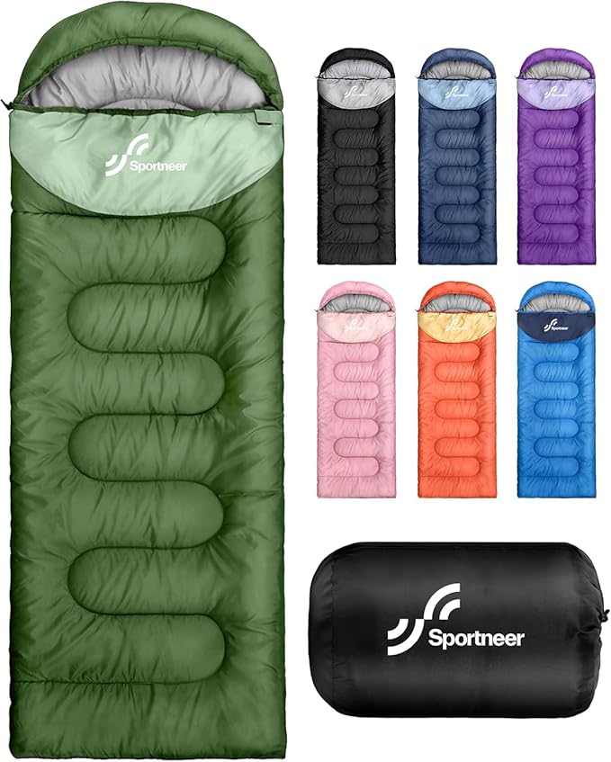 Sportneer Sleeping Bag for Adults &amp Kids Cold Weather &amp Warm Waterproof Camping Sleeping Bag Compact Portable for Camping Hiking &amp Travel