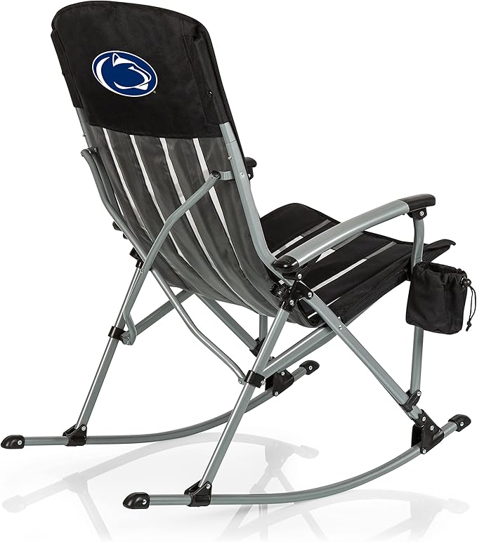 Picnic TIME NCAA Unisex-Adult NCAA Outdoor Rocking Camp Chair XL Heavy Duty Camping Chair for Adults