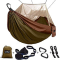Sunyear Camping Hammock Portable Single &amp Double Hammock with Net 2 Person Hammock Tent with 2 * 10ft Straps Best for Outdoor Hiking Survival Travel