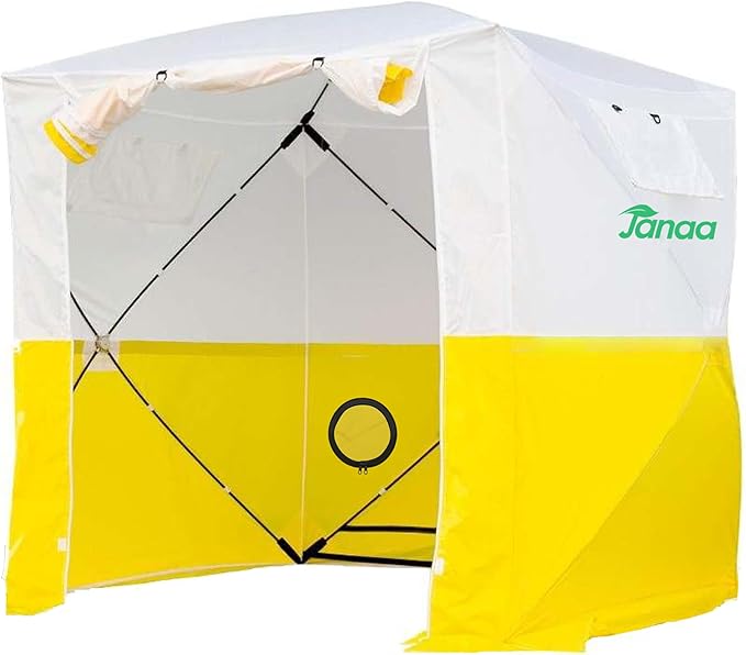 JAX3® Professional Work Tent | Pop Up | 62x62x7 Ft | Instant Quick and Easy Tool-Free Setup | Waterproof UV50+ | Splicing Commercial Tent Fiber Optic for Heavy-Duty Use