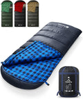 Cotton Flannel XXL Sleeping Bags for Adults Cold Weather Camping Sleeping Bag for Adults Kids Teens with Compression SackCamping Gear for TravelingHikingClimbingOutdoorIndoor
