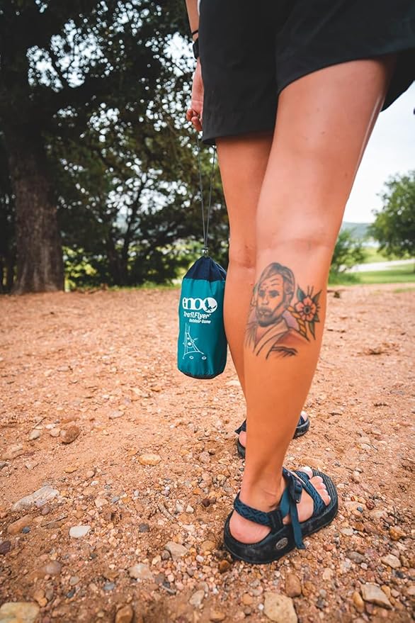 ENO - TrailFlyer Outdoor Game - Outdoor Accessories for Hiking Camping Beach and Festivals - Navy/Seafoam