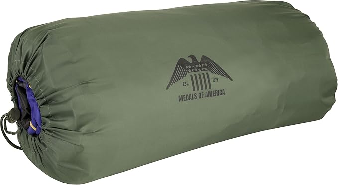 MEDALS OF AMERICA EST. 1976 Military Gear Blanket Poncho Liners Woobie Emergency Blanket - Military Surplus Cold Weather Camping and Hunting Woobie Blanket (Woodland)