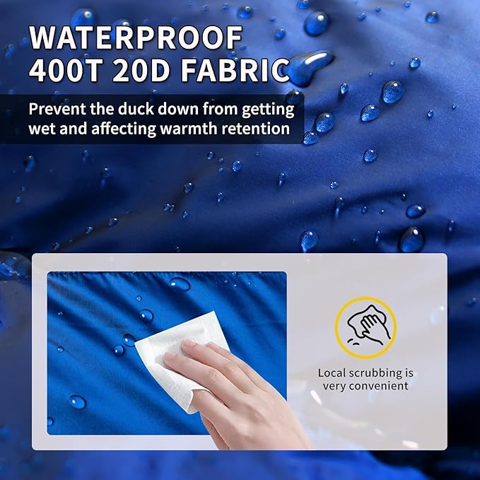 Down Sleeping Bag for Adults. 680FP Ultralight Portable Backpacking Sleeping Bag for Hiking Camping Mountaineering expeditions and Backpacking. with Compression Sack