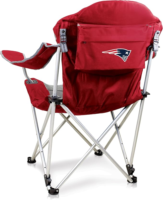 Picnic TIME NFL Unisex-Adult NFL Reclining Camp Chair Beach Chair for Adults Sports Chair with Carry Bag