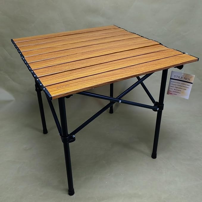Stile NOI Outdoor FurniturePortable Camping Table Folding Beach Table Easy to Carry Prefect for Outdoor Picnic BBQ Cooking Festival Beach Home
