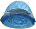 Beach Tent Sun Shelter Sun Proof Wind Proof Portable Baby Beach Beach with Pool Storage Bags Shade Canopy for Outdoor (Blue)