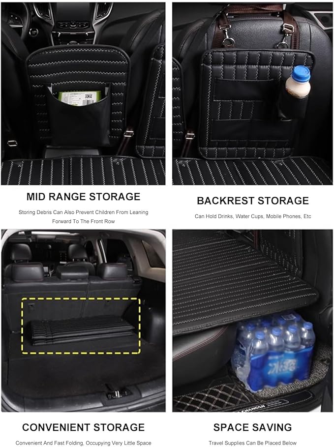 TXGJWRA Foldable Car Mattress Mattress Pads Camping Mattress Travel for Sleeping Non-Inflatable Double-Sided Folding MattressBackseat Air Mattress for Truck SUV UniversalC(咖啡色)