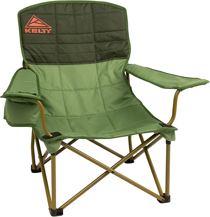 Kelty Lowdown Folding Chair Camping Seat for Backyard Parties Soccer Saturdays Concerts Beach Tailgating (Dill)