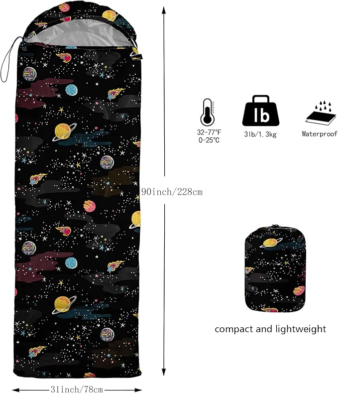 BailiPromise Camping Sleeping Bags3 Season Warm &amp Cool WeatherLightweightWaterproof Sleeping Bags for Adults &amp KidsTravelingand OutdoorsCamping Gear Equipment