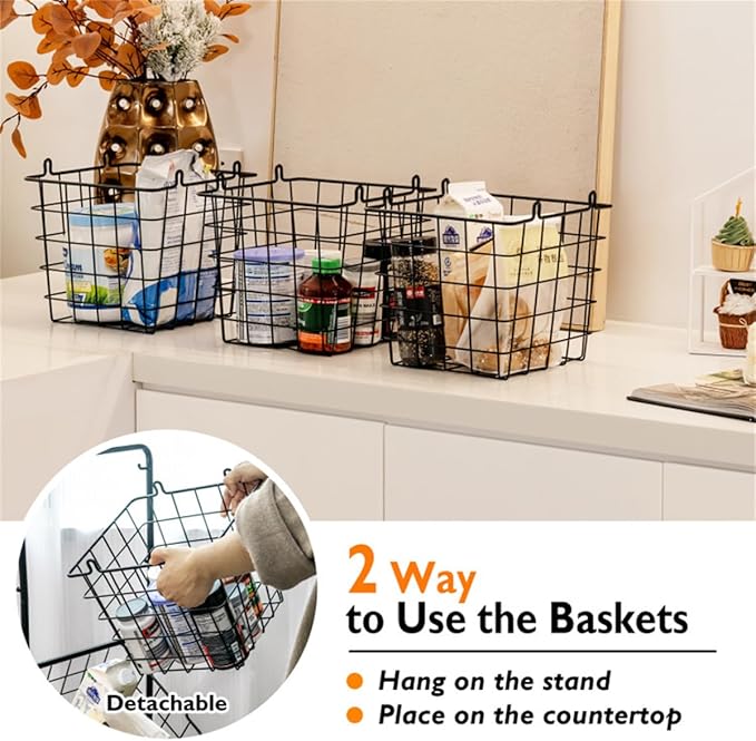 Multi functional iron storage rack three-layer floor standing vegetable and fruit basket living room bathroom balcony universal storage rack