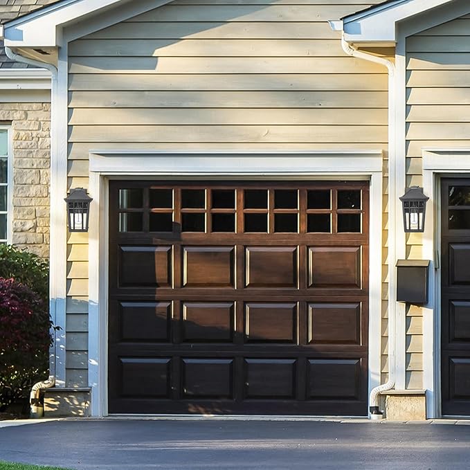 Darkaway Dusk to Dawn Outdoor Wall Lights for House Exterior Lighting Fixtures Wall Mount Porch Lights Waterproof Outdoor Sconce Lights with Seeded Glass for Patio Hallway Garage