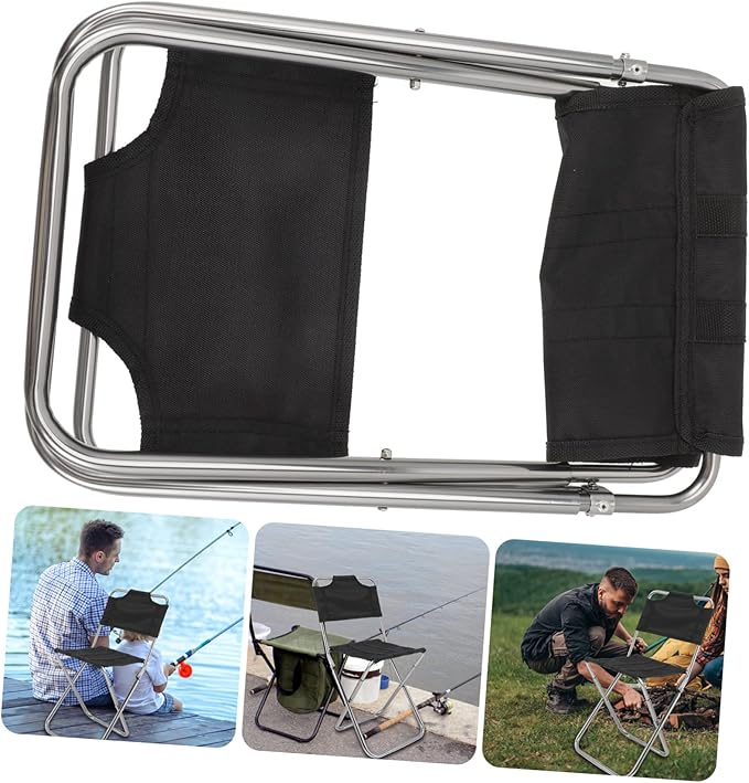 BESPORTBLE Portable Folding Chair for Adults Oversized Beach Camping Stool Umbrella Reclining Leisure Chair