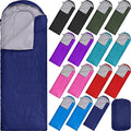 Tudomro 16 Pack Bulk Sleeping Bags for Adults Lightweight Waterproof Camping Sleeping Bags with Compression Sack for Camping Backpacking Hiking Travel Emergency Use