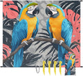 Waterproof Sandproof Beach Blanket 59''×68'' Parrot Bird Polyester Outdoor Picnic Blanket with 4 Stakes &amp Storage Bag for BeachCampingVacation Animal