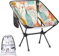 Honeybaby Folding Camping Chair Flower Bottle Camping Chairs Lightweight Portable Chair Outdoor Foldable Chairs for Camping Travel Picnic Beach Hiking