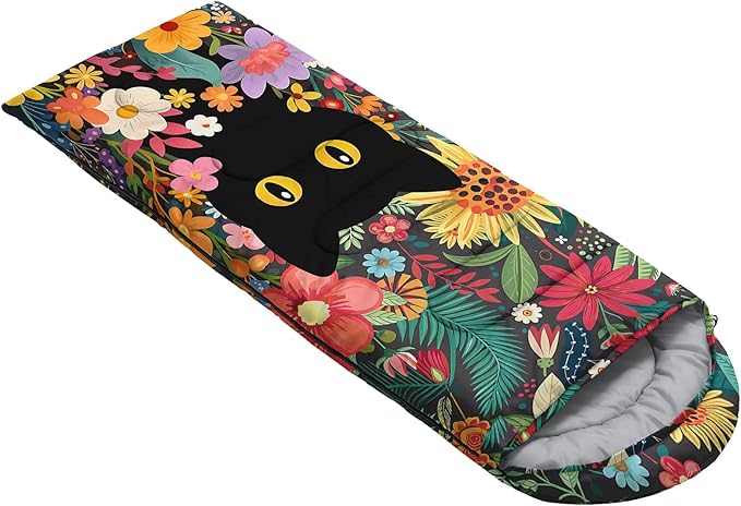 QOOMO Camping Sleeping Bags3 Season Warm &amp Cool WeatherLightweightWaterproof Sleeping Bags for Adults &amp KidsTravelingand OutdoorsCamping Gear Equipment