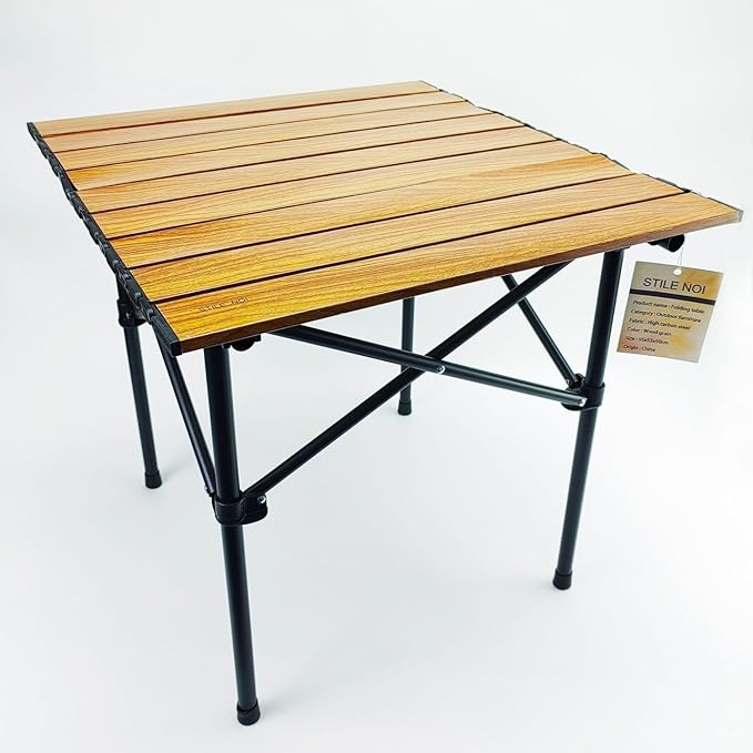 Stile NOI Outdoor FurniturePortable Camping Table Folding Beach Table Easy to Carry Prefect for Outdoor Picnic BBQ Cooking Festival Beach Home
