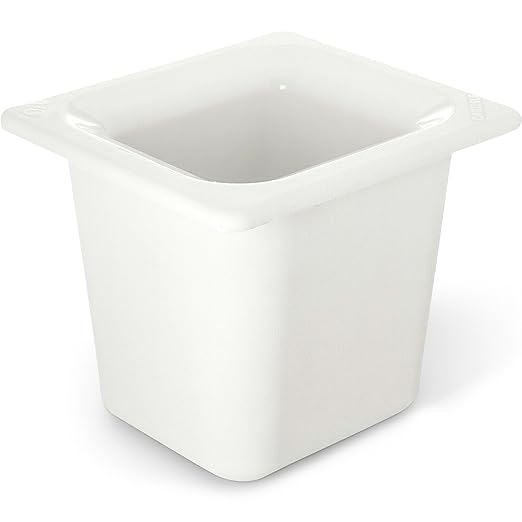 CFS CM110402 Coldmaster ABS Standard Sixth-Size Food Pan 1.6 qt. Capacity 6.84 x 6.25 x 5.91 White