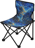 KLL Starry Sky A Shooting Star Passing by Portable Foldable Chairs Indoor Lightweight Camp Chair with Carrying Bag Outdoor Chair for Concert Indoor