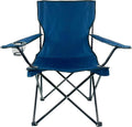 E-Z Living Folding Portable Outdoor Camping Chair[Large] (Navy Blue)