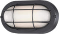 Westinghouse 6113700 Traditional One-Light Dimmable LED Outdoor Wall Light Textured Black Finish White Glass