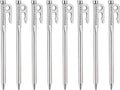 camping moon Martensitic Stainless Steel 420J2 Tent Stake R Series Power Peg Ideal for Hard Ground R-20-8P