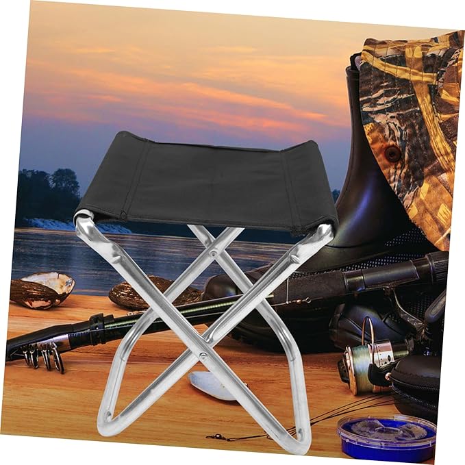 Happyyami Packable Camp Chair Quick Open Portable Aluminum Stool Carry Bag Outdoor Capacity