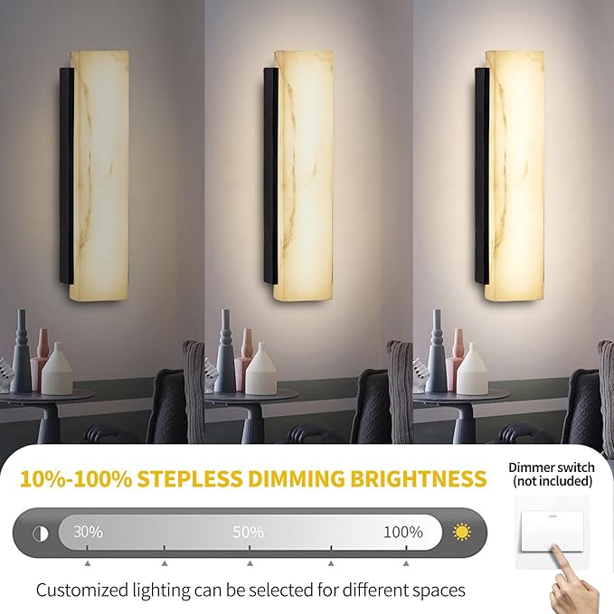 Outdoor Wall Sconce Waterproof Porch Wall Lighting Modern Outdoor Wall Lights with Acrylic Lampshade 31W Dimmable LED Exterior Lights for House Garage Patio Front Door Entryway 3000K