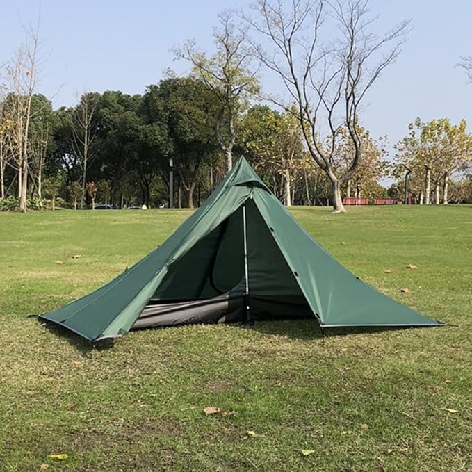 Ultra-Lightweight Pyramid Camping Tent Waterproof All Season Camping Pyramid Tent Easy Setup Hiking Tent for Scouts Trekker Camping