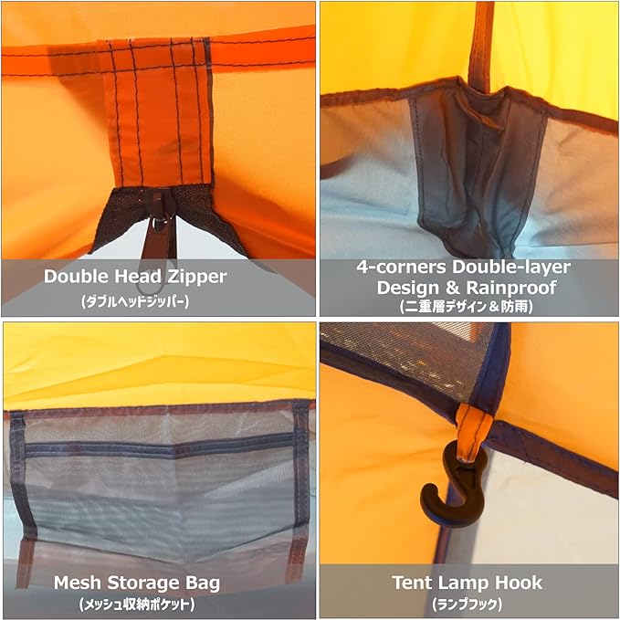 Azarxis 1 2 3 Person 3 Season Tent for Camping Backpacking Hiking Easy Set Up Waterproof Lightweight Professional Double Layer Aluminum Rod &amp Carry Bag
