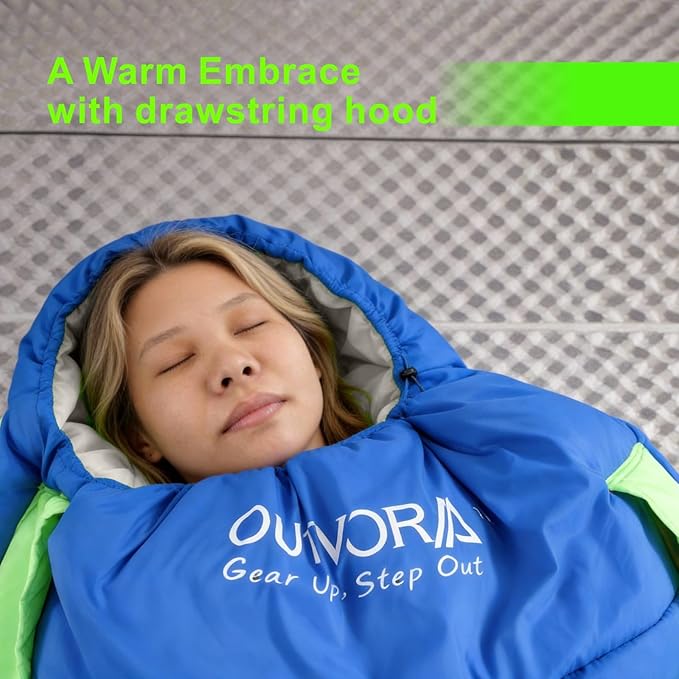 M300 Wearable Sleeping Bag with Arm Holes &amp Foot Openings - 3-in-1 All Season Lightweight Sleeping Bag for Adults Water-Resistant Backpacking &amp RV Camping Blanket
