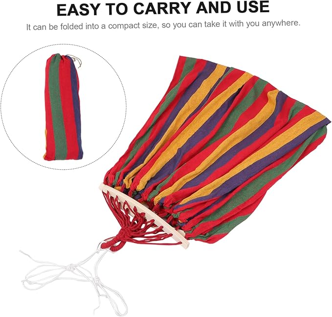 150kg Canvas Rollover Hammock Straps Bug Net Capacity for Park Courtyard for Camping Relaxation
