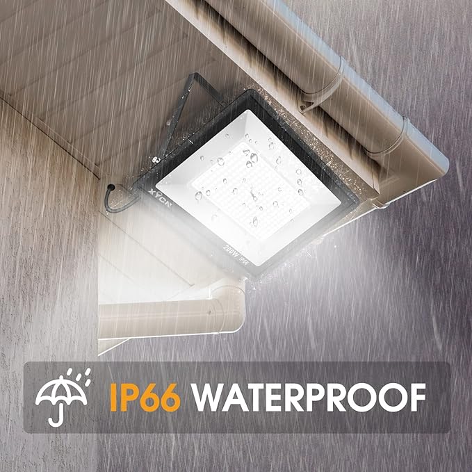 150W LED Flood Light Outdoor2 Pack 15500LM Super Bright Security LightIP66 Waterproof Floodlight5000K Daylight White LED Exterior for Basketball Court Stadium Playground