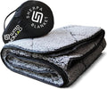 SUITEDNOMAD Large Waterproof Outdoor Stadium Blanket Windproof and Warm Extra Thick Fleece or Quilted Sherpa Great for Cold Weather Camping Picnic Sports Festivals