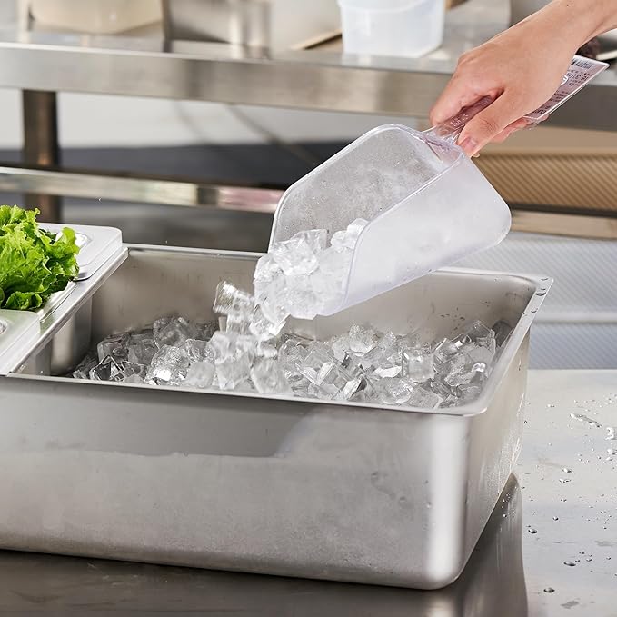 CURTA Ice Chilled Condiment Serving Container (3 Pan) NSF Certified 2 Types of Lids Drain Tray Commercial Spice Rack Set For Kitchen Buffet Catering Food Pan