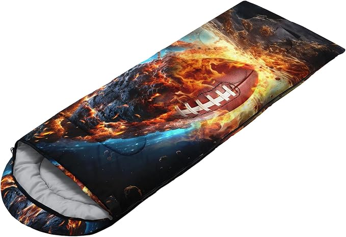 HOSIMA Dear Hunting Pattern Cold Weather Sleeping Bags for Kids AdultsBlack Light Weight Waterproof Sleeping Bags for Outdoors Hiking.