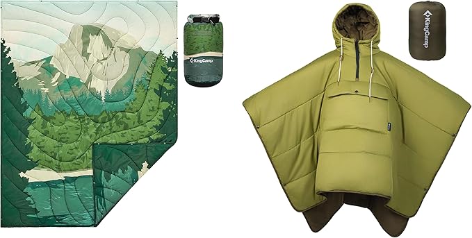 KingCamp Blanket + Poncho Set